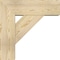 Ekena Millwork Traditional Block Rough Sawn Bracket w/ Offset Brace, Douglas Fir, 8"W x 24"D x 24"H BKT0806X24X24TRA05RDF - alternate 4